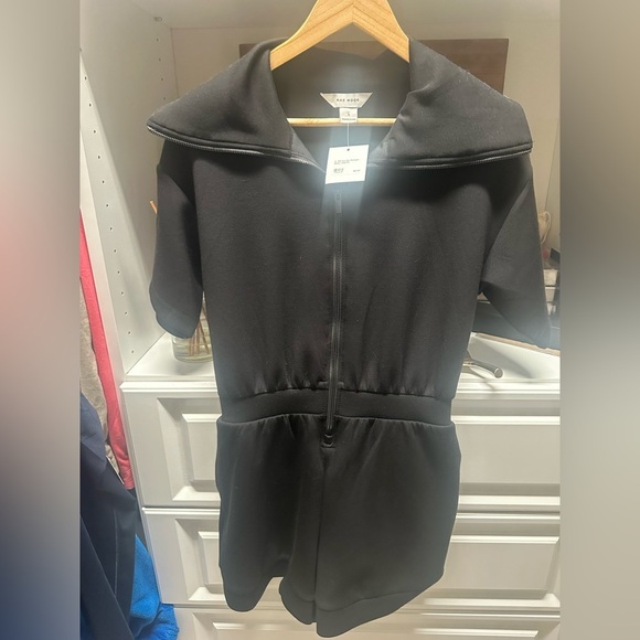 Rae Mode Pants - Rae Mode Black Zip-Up Jumpsuit